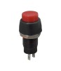 Intrerupator cu apasare 1 circuit 2A 250V OFF-ON rosu cu retinere, Oem