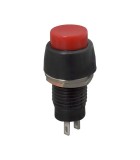 Intrerupator cu apasare 1 circuit 2A 250V OFF-ON rosu cu retinere, Oem
