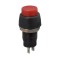 Intrerupator cu apasare 1 circuit 2A 250V OFF-ON rosu cu retinere