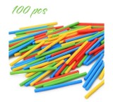 Betisoare Lemn Numarat Star Master, 100 buc, Multicolor, 7cm, Educativ Matematica, Scoala, Gradinita