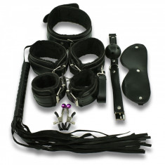 Set BDSM Restraint Me 7 Piese Negru Guilty Toys