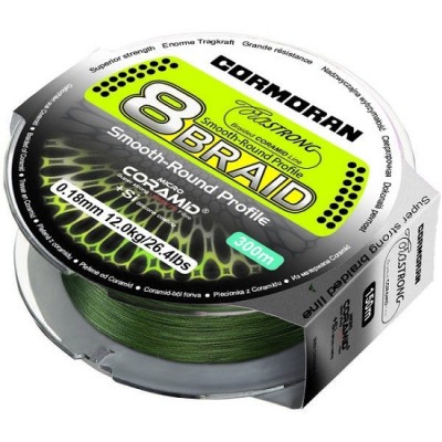 Fir Cormoran Textil CoraStrong 8Braid, Green, 035MM/37,5KG/300M foto