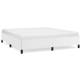 Cumpara ieftin Cadru de pat, alb, 180x200 cm, piele ecologica