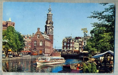 AD 760 C. P. VECHE - AMSTERDAM -LA TOUR DE LA MONNAIE - OLANDA -CIRCULATA 1961 foto