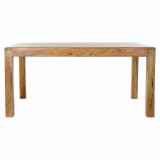 Cumpara ieftin Masa Sufragerie Lemn Acacia DKD Home Decor 160x90x77 cm, Stil Colonial Modern, Maro/Natur, Pentru Living/Bucatarie