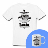 &quot;Gyakran gondolok arra...&quot; Set Personalizat &ndash; Tricou + Cană Alb XL