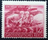 Deutsches Reich-Timbru rar istoric WW2 &ndash; Al Treilea Reich (1945) &ndash; Mobilizarea miliției populare Volkssturm (MNH / Neuzat)