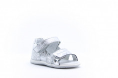Sandale argintii cu arici dublu foto