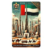eSIM United Arab Emirates, Unlimited Standard, 30 Days