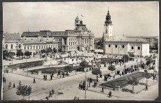 ROMANIA 1941 - CARTE PO?TALA CIRCULATA - BIHOR - NAGYVARAD - ORADEA - PIA?A SFANTUL LADISLAU - EXPEDIATA IN UNGARIA (C23) foto