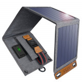 Incarcator solar pliabil Choetech SC004, 14W, 1x USB, gri