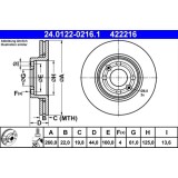 Disc frana ATE 24.0122-0216.1