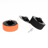 Set bureti pentru lustruire 3x125mm cu adaptor M14, paduri de polisare cu duritati diferite pentru bormasina, surubelnita electrica sau masina de
