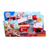 PATRULA CATELUSILOR MASINA DE POMPIERI CU LUMINI SI SUNETE SuperHeroes ToysZone