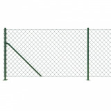 Gard plasa de sarma cu bordura, verde, 1x25 m GartenMobel Dekor, vidaXL