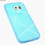 Husa Ultra Slim X-LINE Samsung G925 Galaxy S6 Edge Blue, Silicon