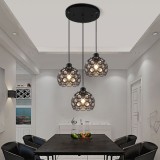 Greelustr Candelabru HQ-NYDDY3H, Candelabru din otel si cristal, modern, negru