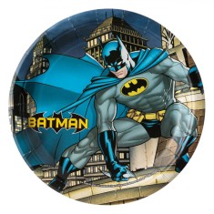 Farfurii Carton Batman, 18cm, Set 6 Bucăți, Multicolor