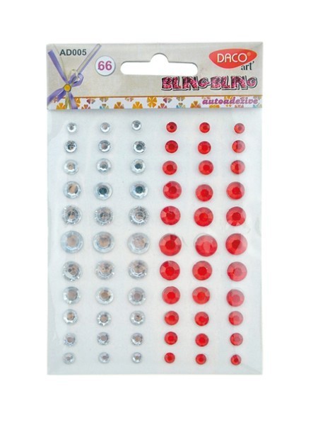 Diamante AA Bling Bling - set 66 bucati - Alb-Albastru