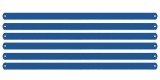 Set 6 lame metal rezerva pentru bomfaier 300 mm Basic