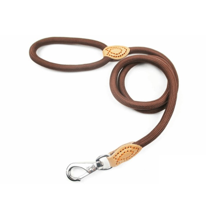 Lesa cordelina pentru caini, 12mm x 1.4m, Maro, Ropet