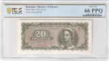 20 lei 1950 PCGS66 UNC bancnota gradata