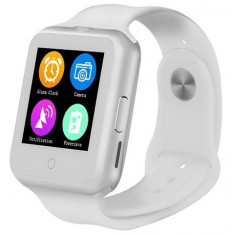 Ceas Smartwatch cu Telefon iUni V88, 1.22 inch, BT, 64MB RAM, 128MB ROM, Alb foto