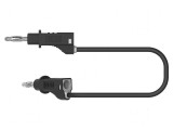 Cablu de măsurare 60VDC 30VAC 12A 4mm cu soclu axial negru