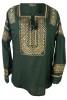 Bluza tip ie dama RBIB, marime 2XL, verde/auriu