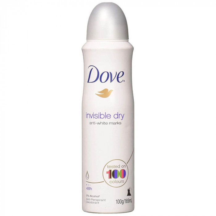 Spray Deodorant DOVE Invisible Dry, 150 ml, Piele Uscata, Deodorant Femei, Deodorant Spray DOVE, Antiperspirant DOVE, Deodorante si Antiperspirante Fe