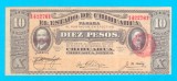 Bancnotă Mexic (Chihuahua) (pick S535) 10 Pesos 1915 aUNC- serie: 1422761