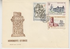C12 - FDC Romania - Monumente istorice - LP686 - 1968