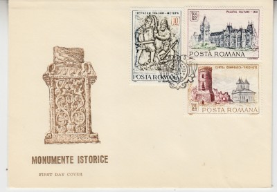 C12 - FDC Romania - Monumente istorice - LP686 - 1968 foto