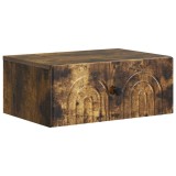 vidaXL Dulap de noapte suspendat Stejar fumuriu 49 x 34,5 x 20 cm 898115