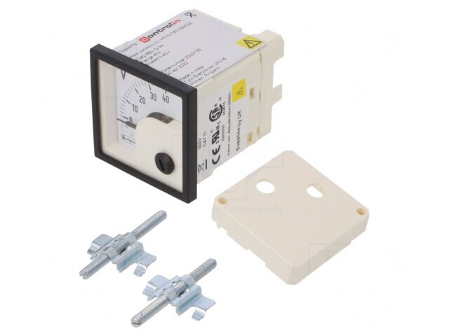 Voltmetru pe panou 0-40V 48x48mm Clasa 1.5