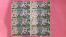 LOT OPT BANCNOTE 10000 LEI,an 2000(polimer),guv.GHIZARI PUTIN CIRCULATE foto