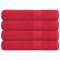 Gossi prosoape 4 buc rosu 100x200 cm 360 g/m2 100% bumbac