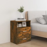 vidaXL Noptiere, 2 buc., stejar fumuriu, 50x32x60 cm 815859