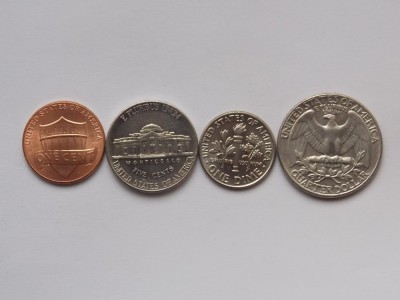 LOT 4 MONEDE DIFERITE USA foto