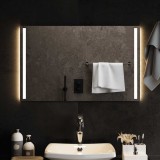 vidaXL Oglindă de baie cu LED, 80x50 cm