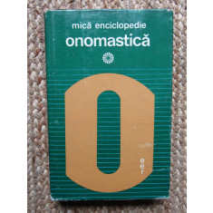 MICA ENCICLOPEDIE ONOMASTICA-CHRISTIAN IONESCU BUCURESTI 1975