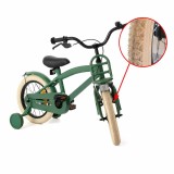 Cumpara ieftin Bicicleta pentru copii, reglabila pe inaltime, roti 16 inch, V-brake, cadru otel, roti ajutatoare, RESIGILATA