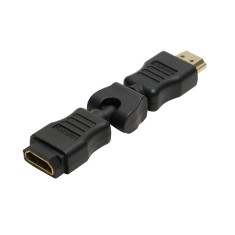 ADAPTOR video LOGILINK, HDMI (T) la HDMI (M), conectori auriti, rezolutie maxima 4K (3840 x 2160) la 30 Hz, pliabil la 270 grade, negru, &amp;quot;AH0012&amp;quot; (tim foto