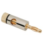 Mufa tata banana audio aurita cablu 4mm inel negru, Oem