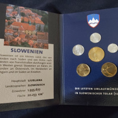 Seria completata monede Slovenia -Tolar - 2000-2004