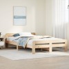 VidaXL Cadru de pat fără saltea, 135x190 cm, lemn masiv de pin 855487
