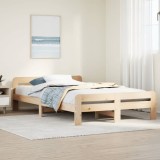 VidaXL Cadru de pat fără saltea, 135x190 cm, lemn masiv de pin 855487