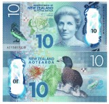 Noua Zeelanda 10 Dolari 2015 P-192 Polimer UNC