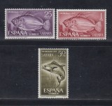 Sahara Spaniola 1964 - Pești, fauna, serie neuzata