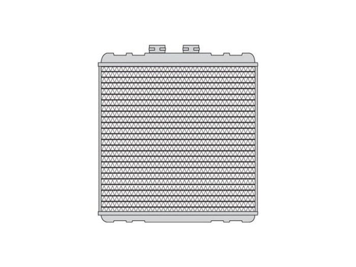 Radiator Incalzire Audi A2 (8Z), 02.2000-07.2005, motor 1.2 TDI, 1.4 TDI, diesel, 1.4, 1.6, benzina, aluminiu brazat/aluminiu, 179x180x32 mm,